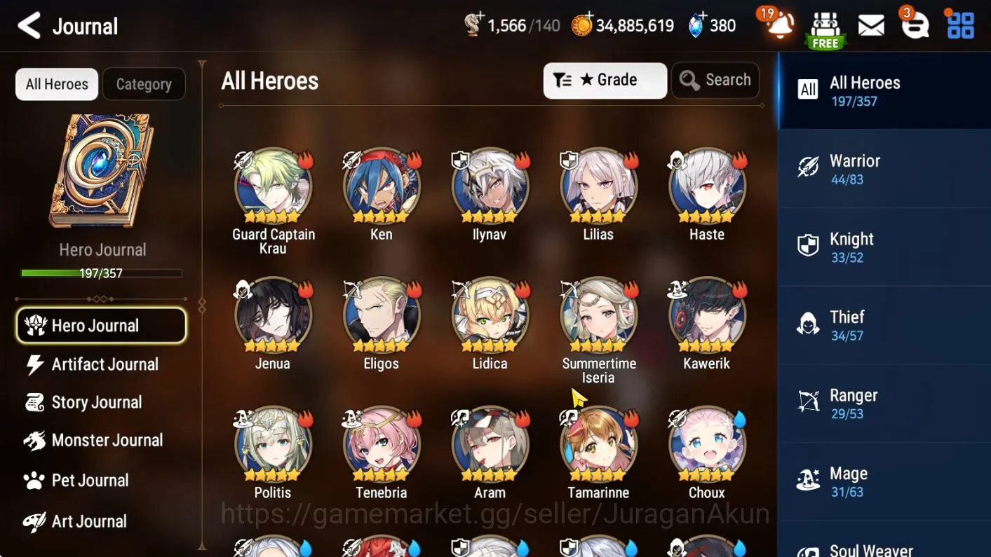 Epic Seven Accounts Starter Asia verif|13ML(Candy,NMLuna,Ayufine,Zio,etc)Limited 3