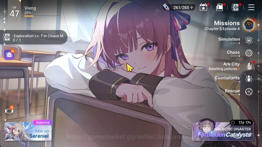 GLOBAL Lv47|9 SSR 1 Limit(Sereniel,Chizuru,HugoM1,OrleaM1,KayronM1,Khalipe,Luke,Renoa,Magna)+10 SR|1 Omega Code|Stove(CZN1482) Chaos Zero Nightmare Accounts GLOBAL Lv47|9 SSR 1