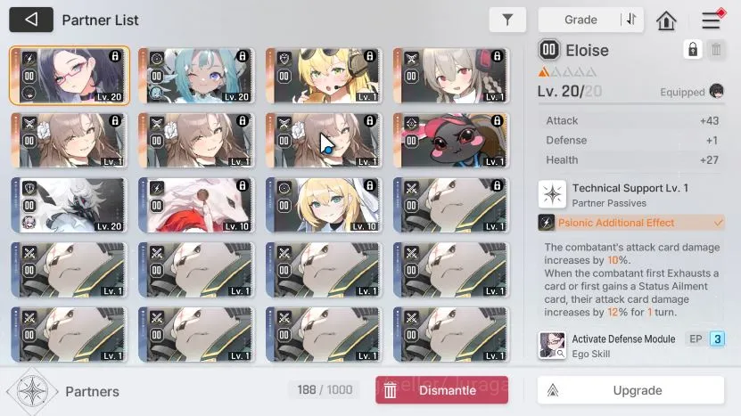 Chaos Zero Nightmare Accounts GLOBAL Lv17|3 SSR(KhalipeM1 Rin Haru Orlea) 9SR(MikaM2,NiaM2,MaribellM1,etc) 8SR 3