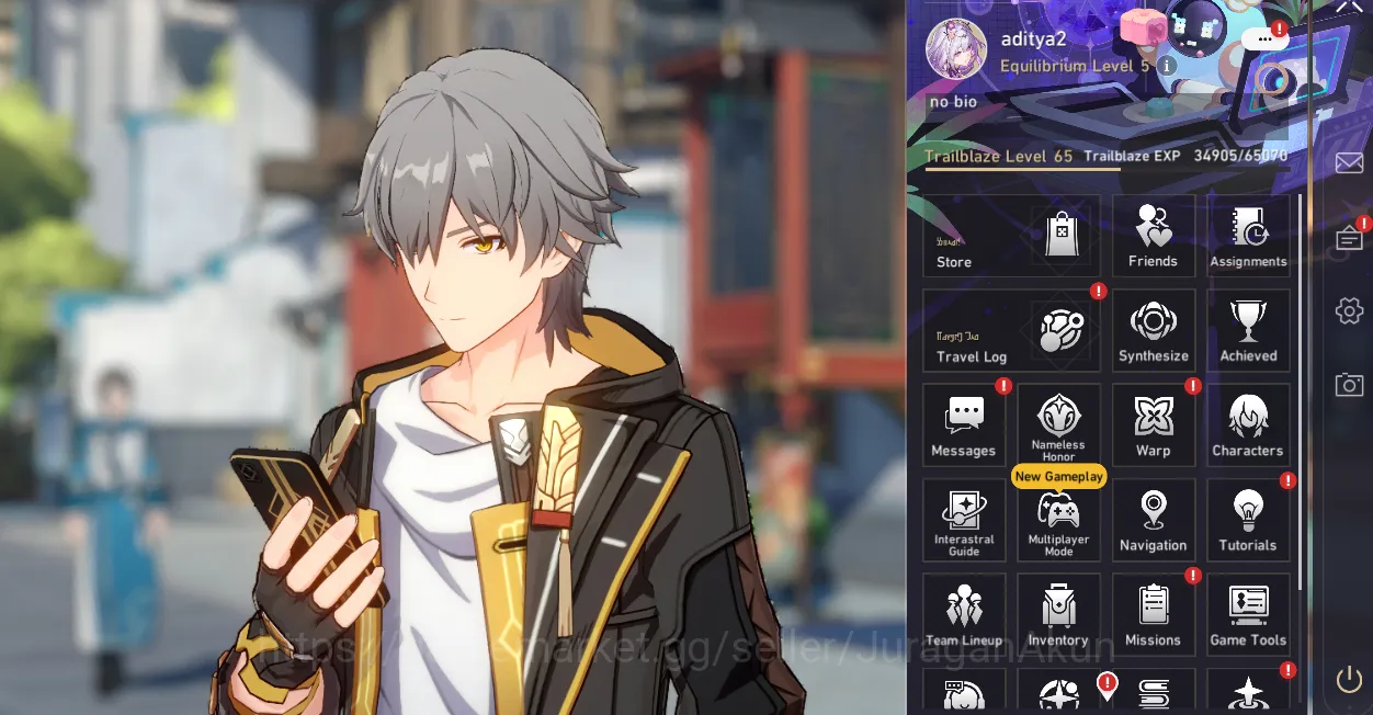 Honkai Star Rail Accounts Mid Game ASIA [TL65] 7 Limited (Castorice+Sign, The Herta+Sign,Anaxa,Jingliu 2