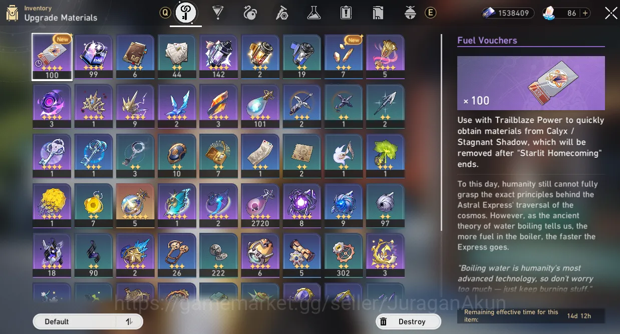 Honkai Star Rail Accounts Mid Game ASIA [TL65] 7 Limited (Castorice+Sign, The Herta+Sign,Anaxa,Jingliu 8