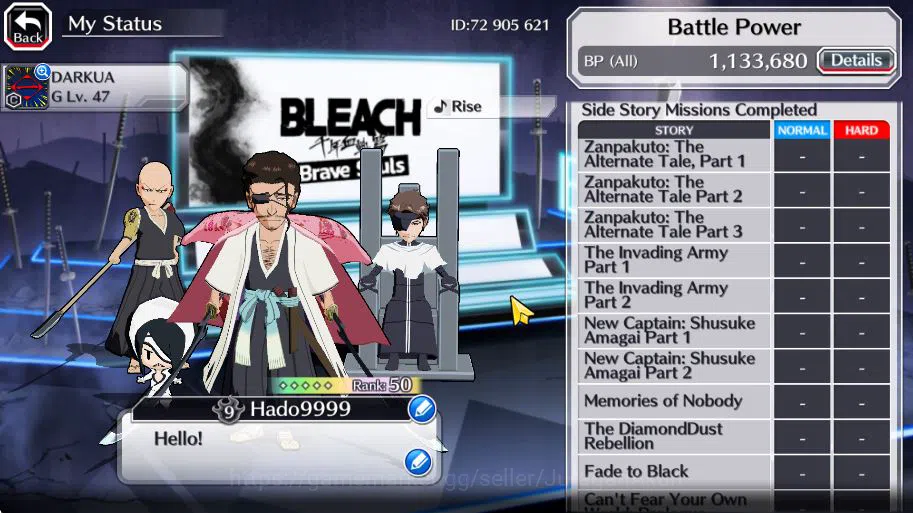 Bleach: Brave Souls Accounts [Global]BP 1,1M|10 MT[TYBW26(Aizen,Ikkaku,Shunsui) image 4