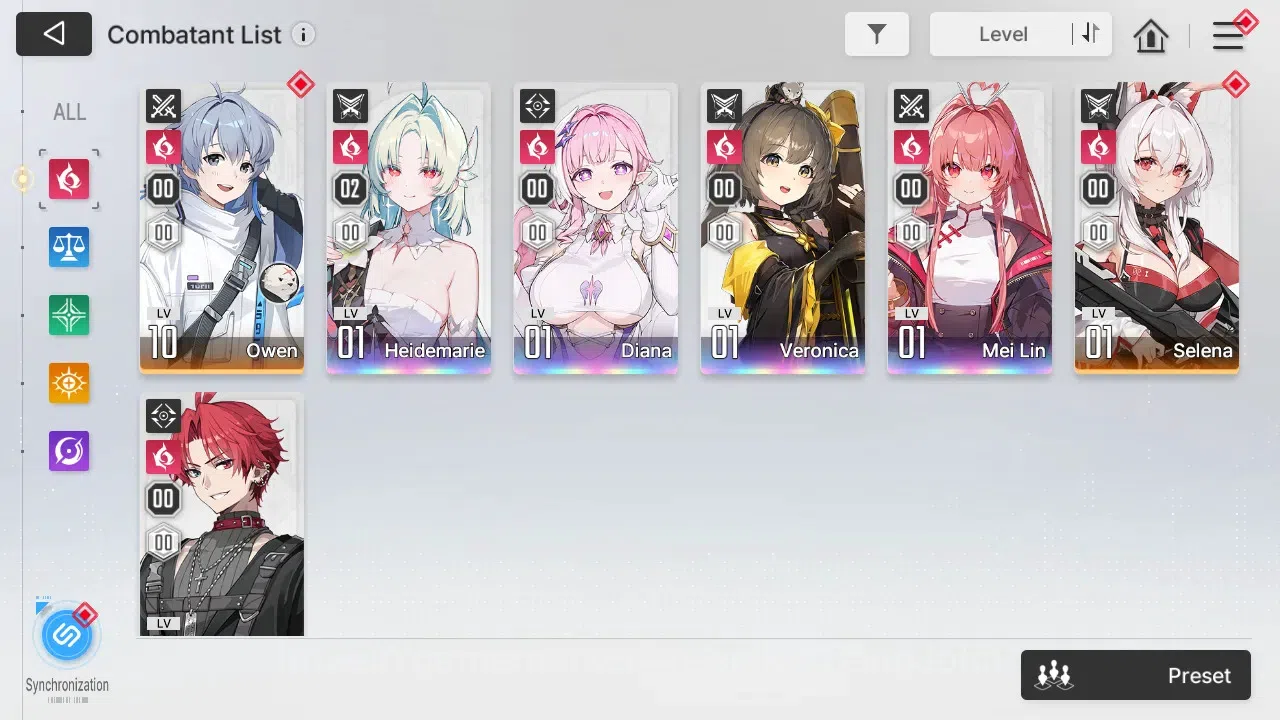 Chaos Zero Nightmare Accounts ASIA | Lvl 54 | 7 SSR | Heidemarie ME2 | Chizuru M image 13