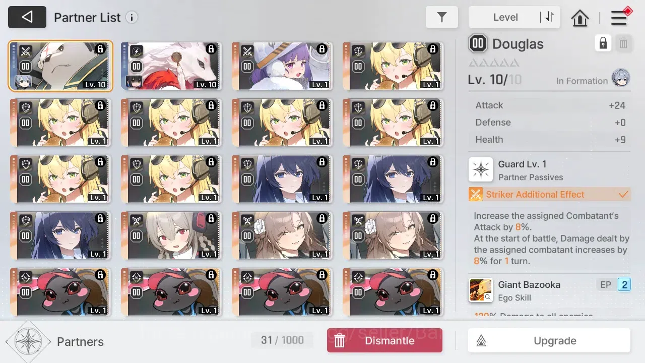 Chaos Zero Nightmare Accounts ASIA | Lvl 54 | 7 SSR | Heidemarie ME2 | Chizuru M image 6