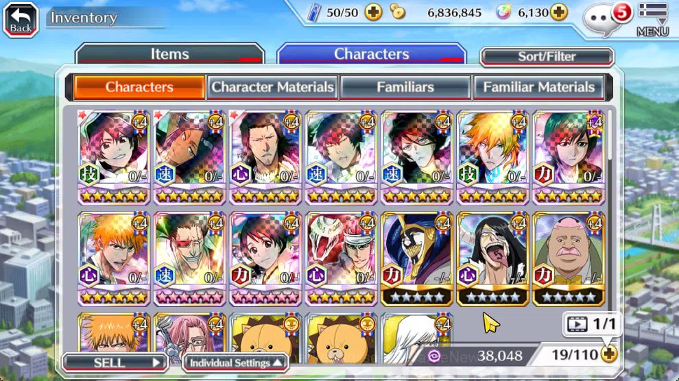 Bleach: Brave Souls Accounts Starter [GLOBAL]6K Orbs+Fresh All Story|Bambietta TYBW26,Yoruichi 25Swimsuit,Stark Fierce,Cang 8