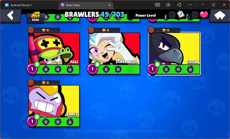 Brawl Stars Accounts Global|Thropy 9100|49 Brawler|6 BrawlerMAX Hyperch image 14