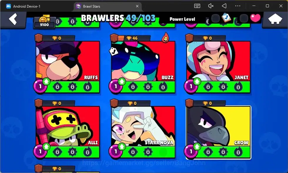 Brawl Stars Accounts Global|Thropy 9100|49 Brawler|6 BrawlerMAX Hyperch image 15