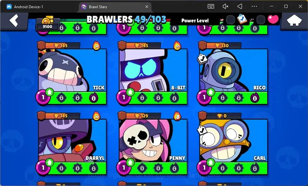 Brawl Stars Accounts Global|Thropy 9100|49 Brawler|6 BrawlerMAX Hyperch image 19