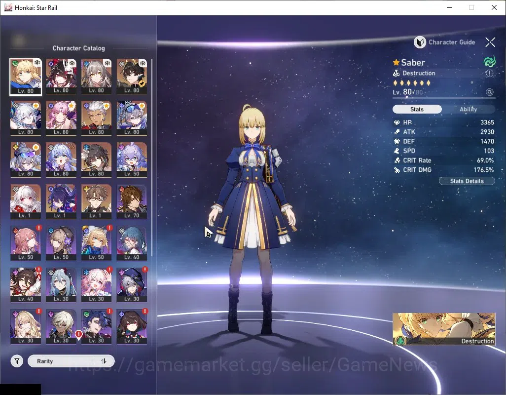 Honkai Star Rail Accounts Asia|TL 67|10 Limited|[Saber,Yao GuangE1,Archer,SW image 4
