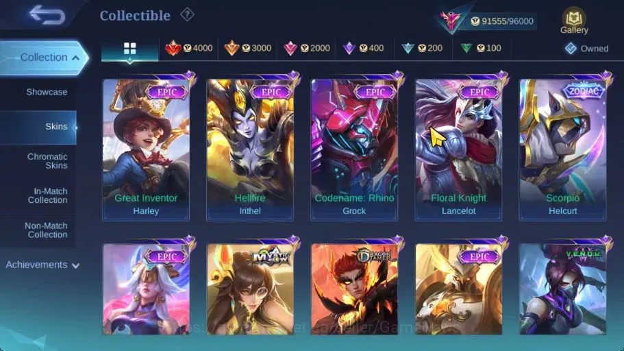 Mobile Legends: Bang Bang Accounts Hero 132|Skin 324|511 Dm|High Immo 106|Legend Luno image 13