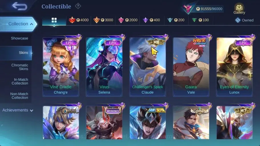 Mobile Legends: Bang Bang Accounts Hero 132|Skin 324|511 Dm|High Immo 106|Legend Luno image 15