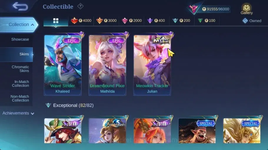 Mobile Legends: Bang Bang Accounts Hero 132|Skin 324|511 Dm|High Immo 106|Legend Luno image 18