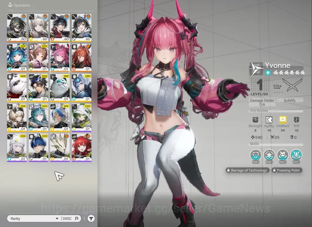 Arknights: Endfield Accounts NA/EU|Lv 50|4 SSR 1 Limited|Yvonne+Sign & 3 Std Ardelia,Last Rite,Ember|4(*6Weapon)|Selector 1