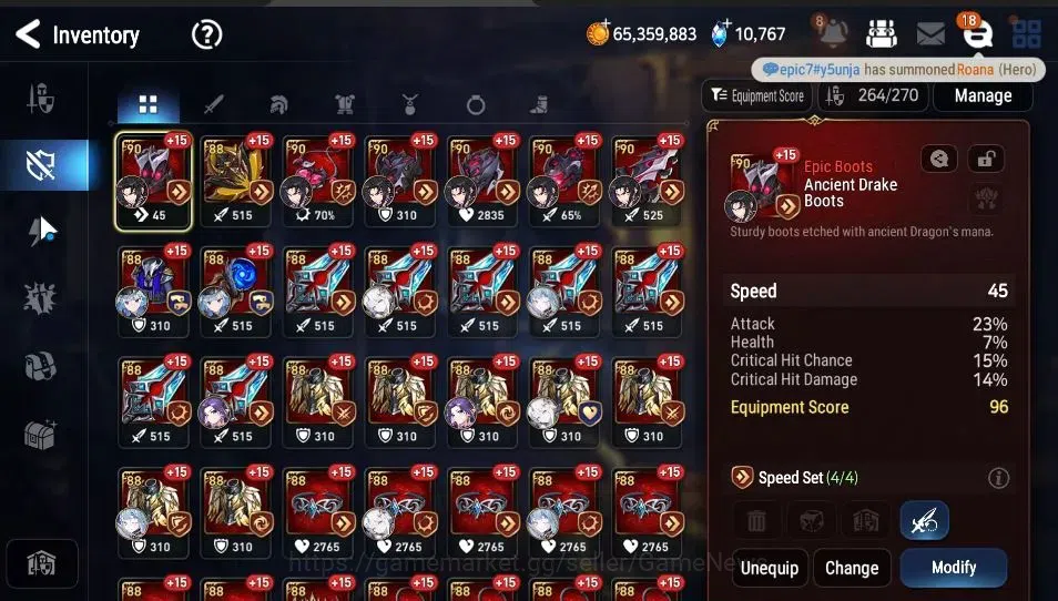 Epic Seven Accounts Starter GLOBAL Unverif|New Era|7 ML[Salome,RoLight,Harsetti,etc]+Rinak,Setsuka,AS Flan,etc|PoH ON|10K 18