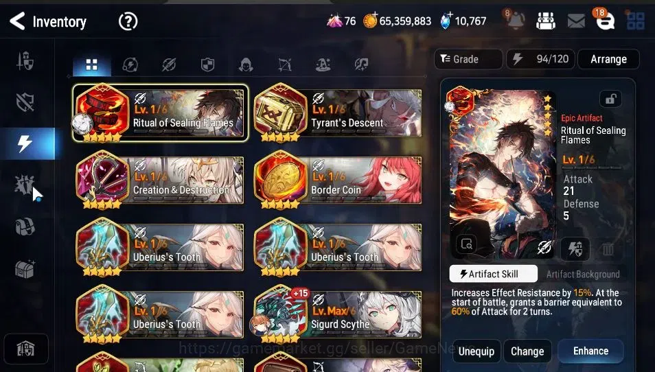 Epic Seven Accounts Starter GLOBAL Unverif|New Era|7 ML[Salome,RoLight,Harsetti,etc]+Rinak,Setsuka,AS Flan,etc|PoH ON|10K 19
