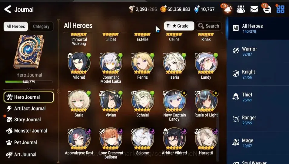 Epic Seven Accounts Starter GLOBAL Unverif|New Era|7 ML[Salome,RoLight,Harsetti,etc]+Rinak,Setsuka,AS Flan,etc|PoH ON|10K 7
