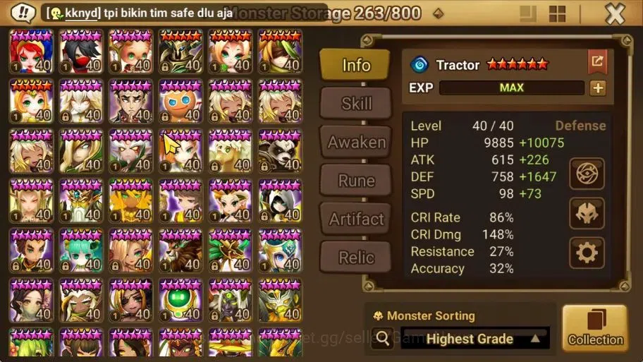 Summoners War: Sky Arena Accounts ASIA Lv 100|4 LD[Fermion,Gurkha,Shan,Pontos]+134 T image 14