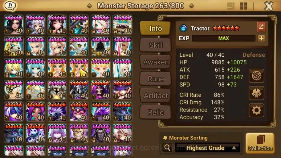 Summoners War: Sky Arena Accounts ASIA Lv 100|4 LD[Fermion,Gurkha,Shan,Pontos]+134 T image 16