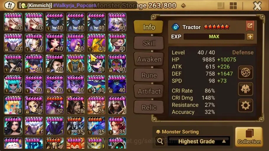 Summoners War: Sky Arena Accounts ASIA Lv 100|4 LD[Fermion,Gurkha,Shan,Pontos]+134 T image 17