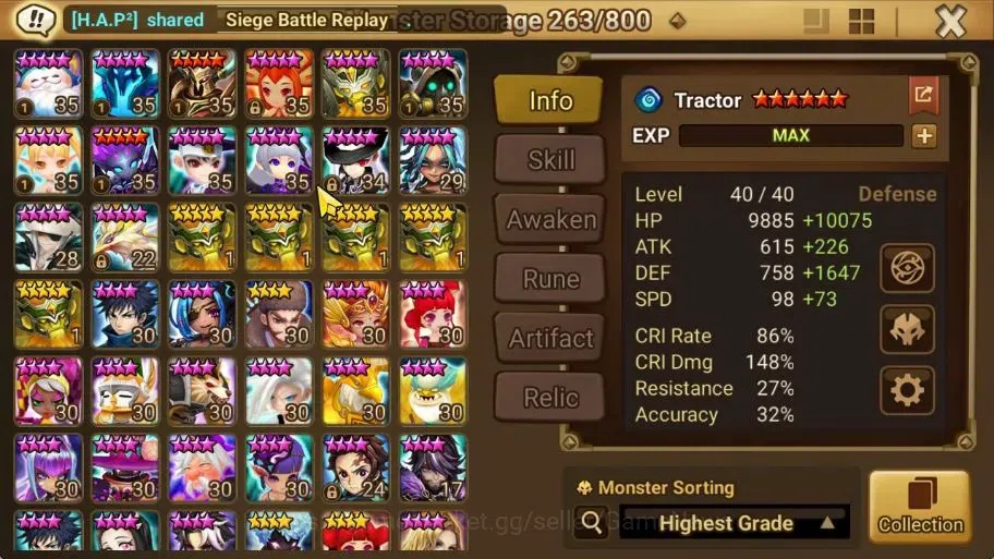 Summoners War: Sky Arena Accounts ASIA Lv 100|4 LD[Fermion,Gurkha,Shan,Pontos]+134 T image 18