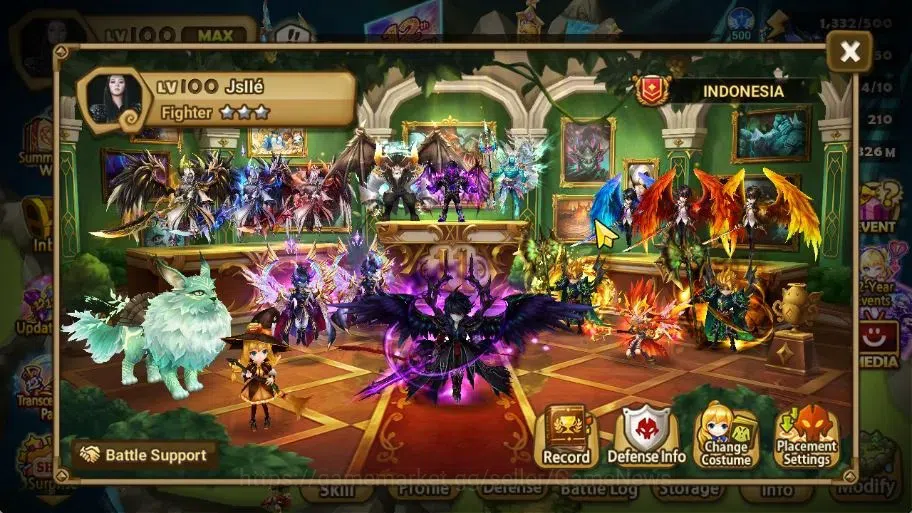 Summoners War: Sky Arena Accounts ASIA Lv 100|4 LD[Fermion,Gurkha,Shan,Pontos]+134 T image 2