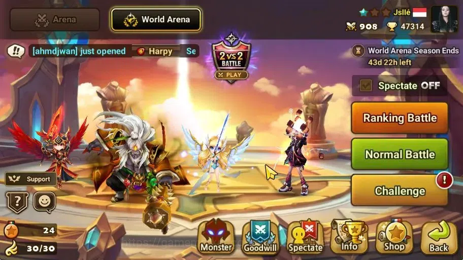 Summoners War: Sky Arena Accounts ASIA Lv 100|4 LD[Fermion,Gurkha,Shan,Pontos]+134 T image 20
