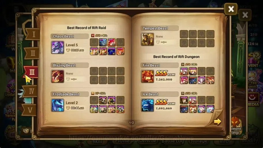 Summoners War: Sky Arena Accounts ASIA Lv 100|4 LD[Fermion,Gurkha,Shan,Pontos]+134 T image 5