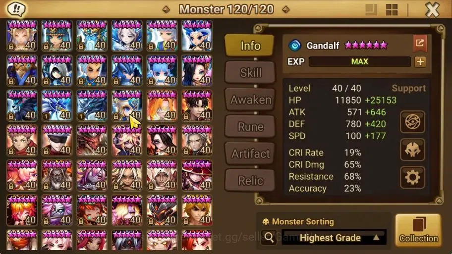 Summoners War: Sky Arena Accounts ASIA Lv 100|4 LD[Fermion,Gurkha,Shan,Pontos]+134 T image 9