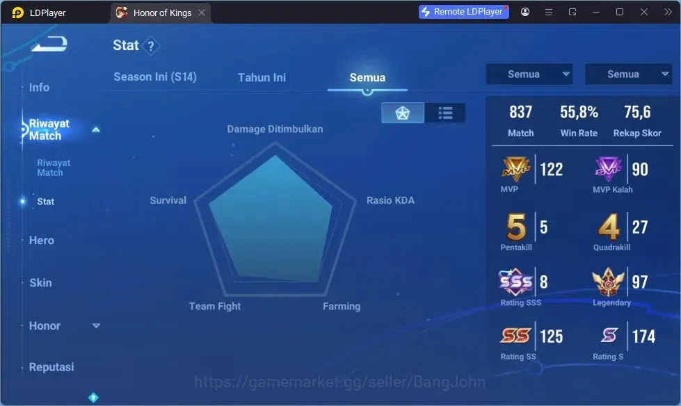 Honor of Kings Accounts GLOBAL |112HR|168SK|Legend Wukong,Sunce,LiXin|KIC  image 14