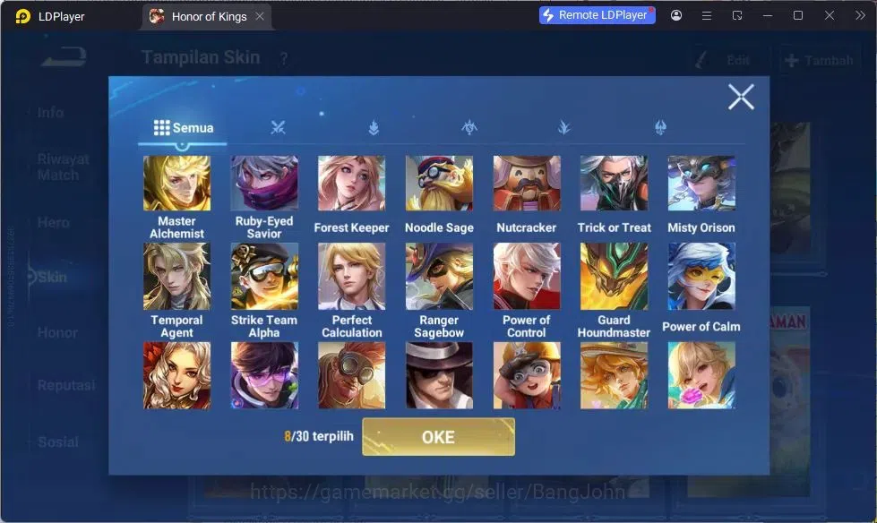 Honor of Kings Accounts GLOBAL |112HR|168SK|Legend Wukong,Sunce,LiXin|KIC  image 9