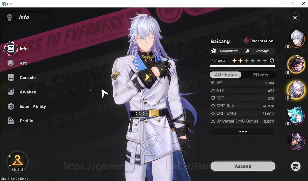 Neverness to Everness Accounts GLOBAL SEA|HL 24|Tycoon 14| 2 SSR Hotori Awk 2 + S image 3