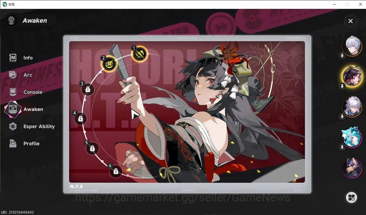 Neverness to Everness Accounts GLOBAL SEA|HL 24|Tycoon 14| 2 SSR Hotori Awk 2 + S image 6