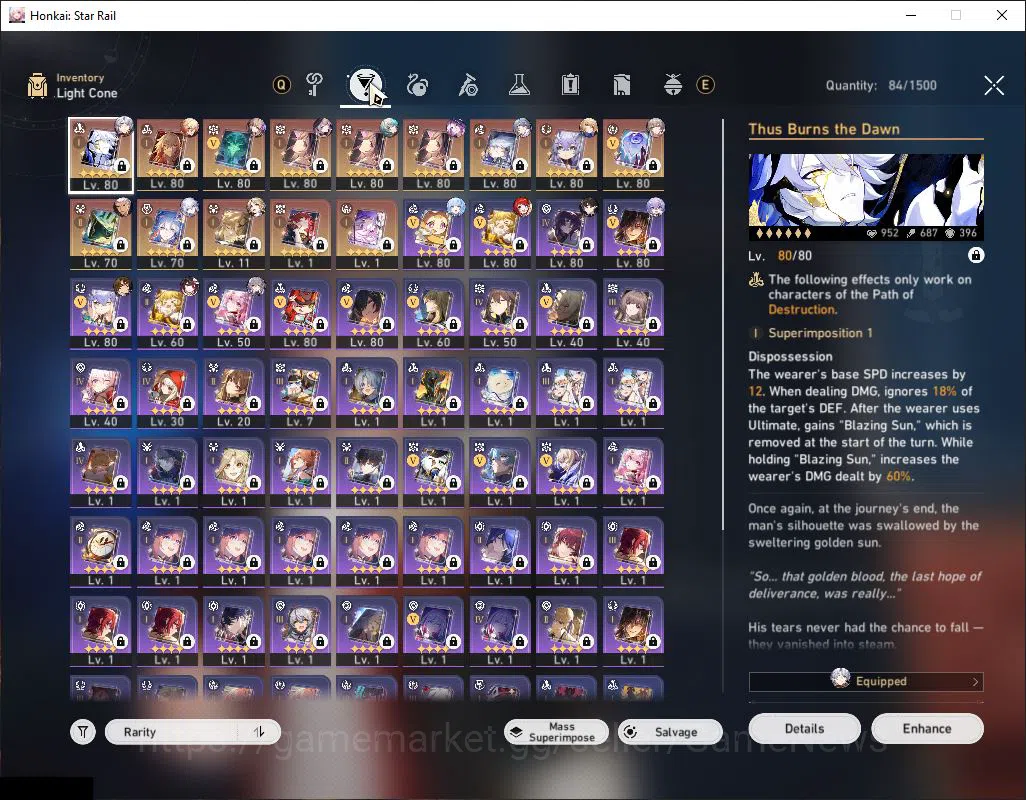 Honkai Star Rail Accounts Asia|TL 70|The Herta Team|13 Limited|[Phainon,Yao  image 5