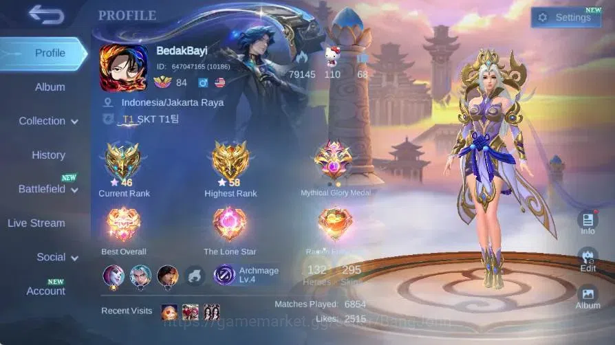 Mobile Legends: Bang Bang Accounts Global|Skin 295|Renowned|KOF Karina|KFP Thamuz|VEN image 16