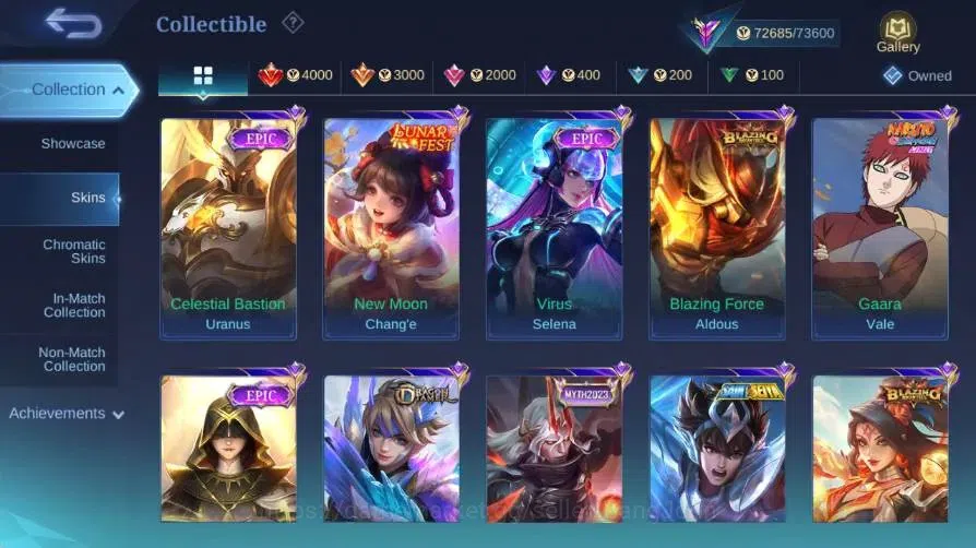 Mobile Legends: Bang Bang Accounts Global|Skin 295|Renowned|KOF Karina|KFP Thamuz|VEN image 7