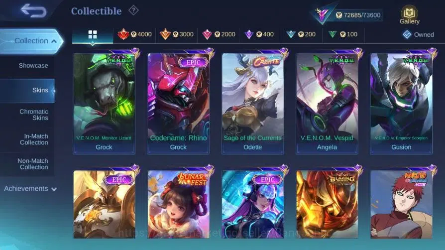 Mobile Legends: Bang Bang Accounts Global|Skin 295|Renowned|KOF Karina|KFP Thamuz|VEN image 8