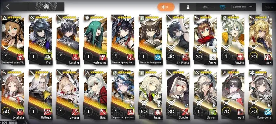 Arknights Accounts High-End Lvl 105|285 Op+55 Outfits|16 Limited|(Virtuosa,Ling,TTO,W,NTRK,STU 8