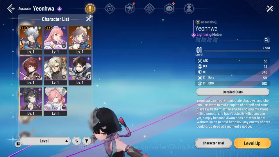 Mongil:Star Dive Accounts Starter|lvl 1|2 SSR(Esther,Sangun) Log Google|RA42 image 12