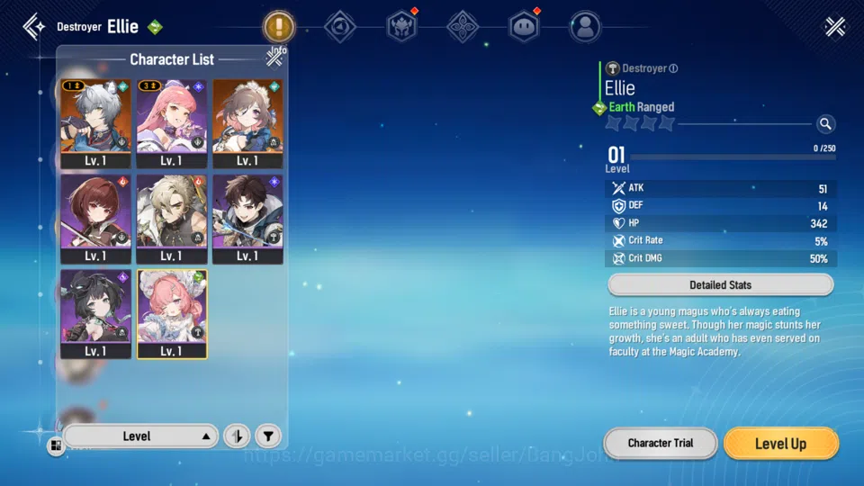 Mongil:Star Dive Accounts Starter|lvl 1|2 SSR(Esther,Sangun) Log Google|RA42 image 13