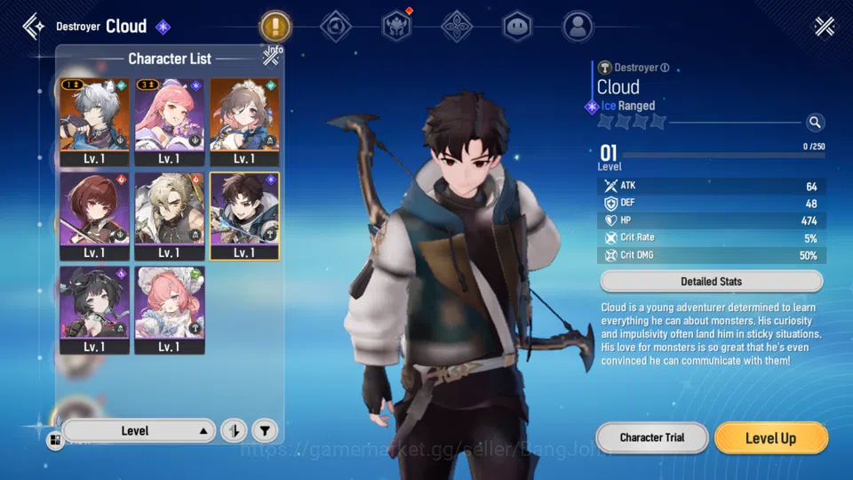 Mongil:Star Dive Accounts Starter|lvl 1|2 SSR(Esther,Sangun) Log Google|RA42 image 2