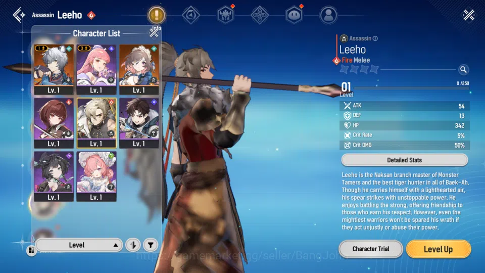 Mongil:Star Dive Accounts Starter|lvl 1|2 SSR(Esther,Sangun) Log Google|RA42 image 4