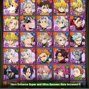 The Seven Deadly Sins: Grand Cross Accounts Endgame Global|817,721 Power | LR: Meliodas L100, Elizabeth L90 | UR: Meliodas