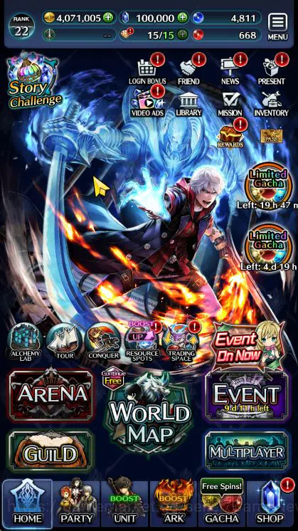 Global Rank 22|Collab DMC,Ascended rolland,G. Lilaha,Telestio,Gilbert,Etc|1 Ur + 3 LR Ark|Code Only|Check SS(LC1004) Last Cloudia Mid‑Game Global Rank 22|Collab DMC,Ascended rolland,G. Lila image 1