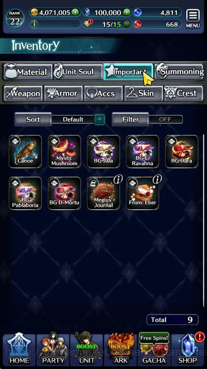 Last Cloudia Accounts Mid‑Game Global Rank 22|Collab DMC,Ascended rolland,G. Lilaha,Telestio,Gilbert,Etc|1 Ur + 3 LR 12