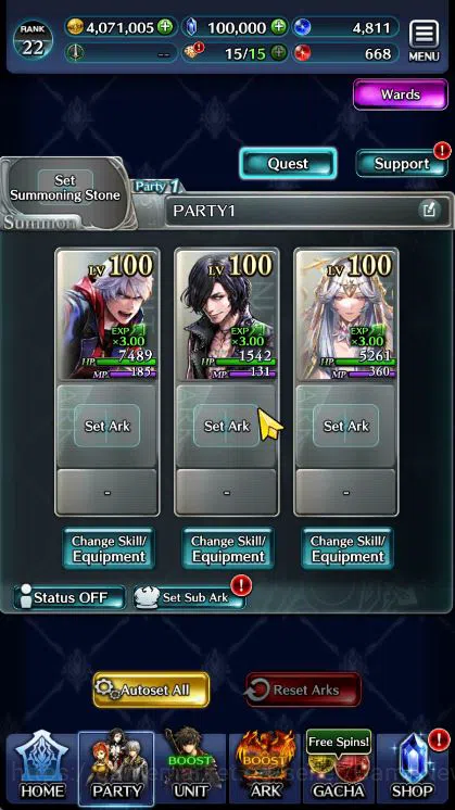Last Cloudia Accounts Mid‑Game Global Rank 22|Collab DMC,Ascended rolland,G. Lilaha,Telestio,Gilbert,Etc|1 Ur + 3 LR 3