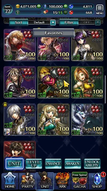Last Cloudia Accounts Mid‑Game Global Rank 22|Collab DMC,Ascended rolland,G. Lilaha,Telestio,Gilbert,Etc|1 Ur + 3 LR 5