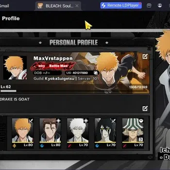 BLEACH: Soul Resonance Accounts Nuverse SEA|Lv 62|10 SSR + 11