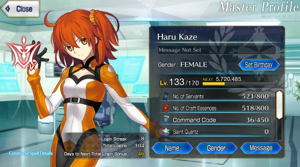 Fate-Grand Order Accounts NA Lv 133|8 limited ssr|Space Ishtar NP2, Draco NP image 17