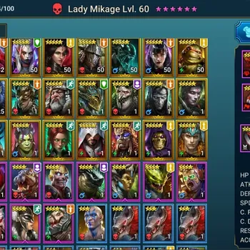 Raid: Shadow Legends Accounts Mid-Game Lv.45 Power 969,3K|2 Mythic:Lady Mikage,Gizmak the Terrible|25