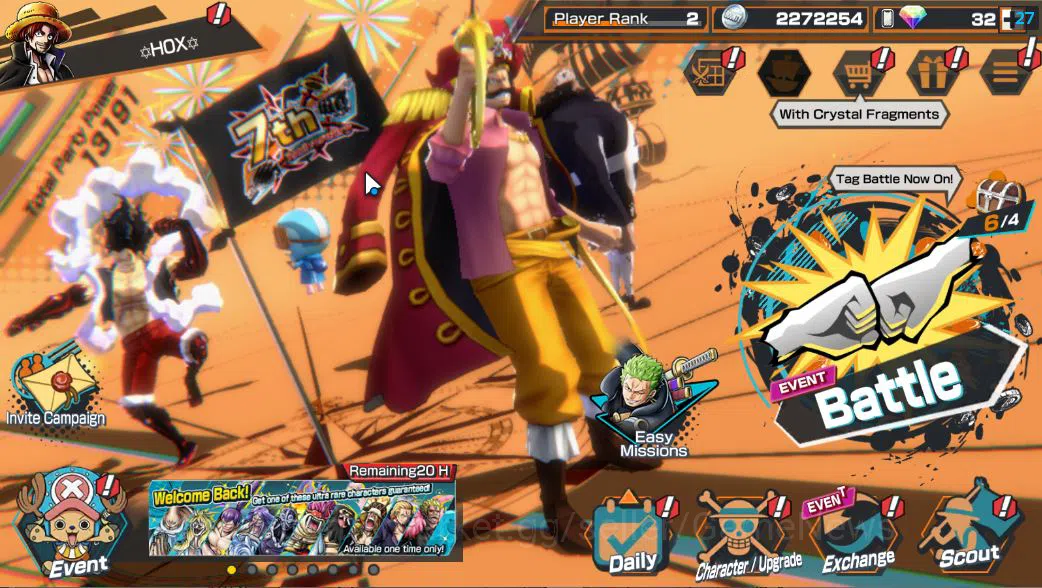 Global|4 EX|TFE Marshal D Teach,KOP Gol D. Roger,BP Kuzan,T5E St. Saturn |Rank 2|Bandai| CheckSS (OPBR1848) One Piece Bounty Rush Accounts Starter Global|4 EX|TFE Marshal D Teach,KOP Gol D. Roger,BP Kuzan,T5E St. Saturn |Rank